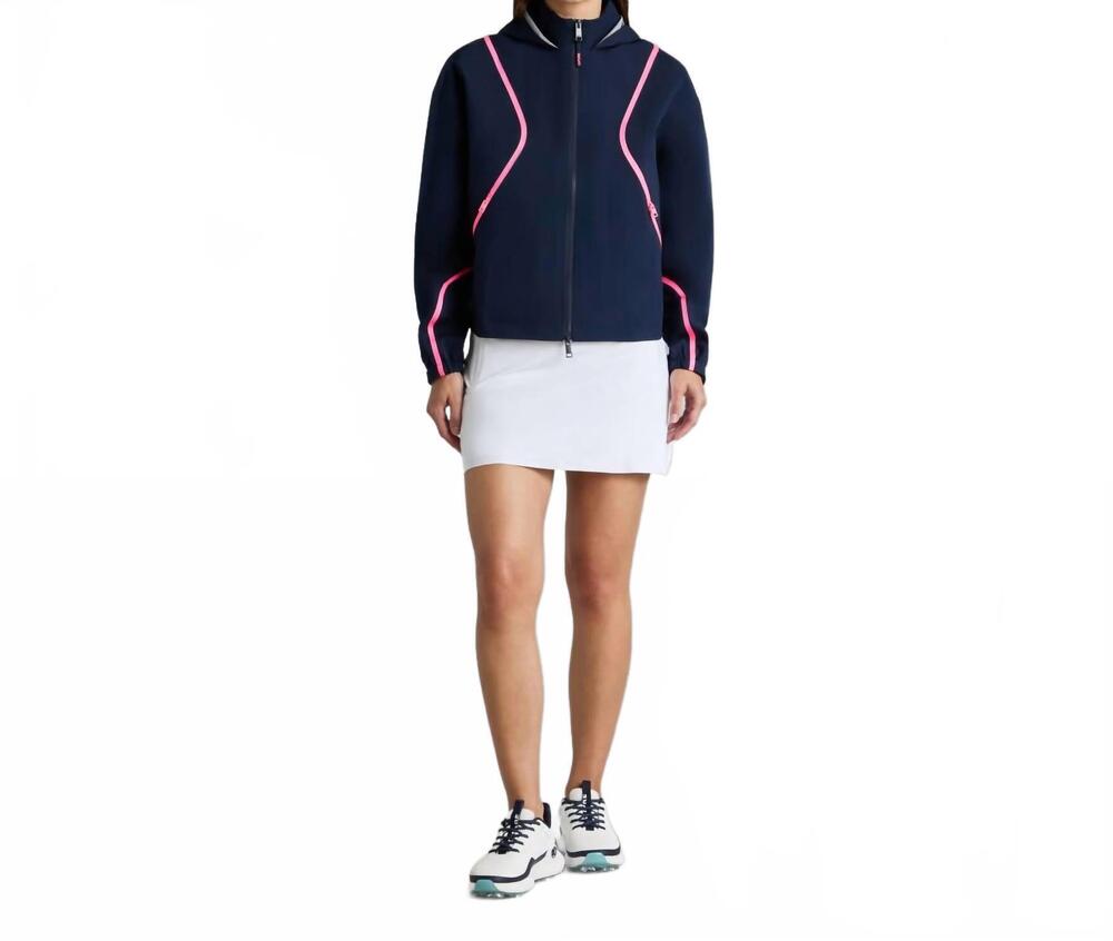 NEW G/FORE paneled waterproof hooded jacket in twilight